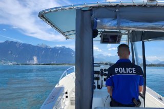 La brigade nautique de la Police cantonale valaisanne